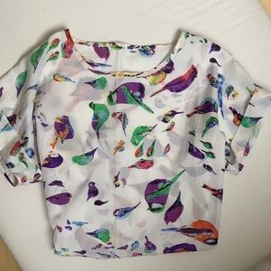Vintage bird blouse
